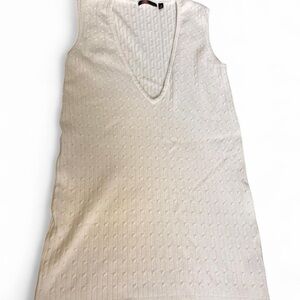 525 America White Textured Knit Top